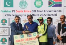 Blind Cricket-2022 S. Africa Tour Pakistan-2nd ODI: Pak Win & Sweep Series