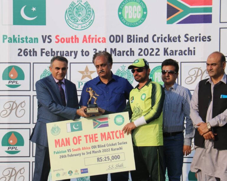 Blind Cricket-2022 S. Africa Tour Pakistan-2nd ODI: Pak Win & Sweep Series