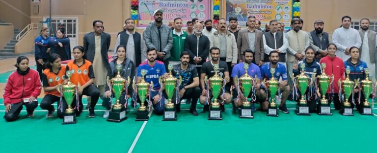 Balochistan National Badminton Tournament 2022: Finals | Murad & Ghazala Single Titles Winner’s