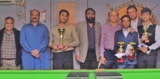Sindh Junior & Men’s Snooker Cups 2022: Hasnain; Zunair & Sultan Clinch Titles