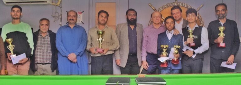 Sindh Junior & Men’s Snooker Cups 2022: Hasnain; Zunair & Sultan Clinch Titles