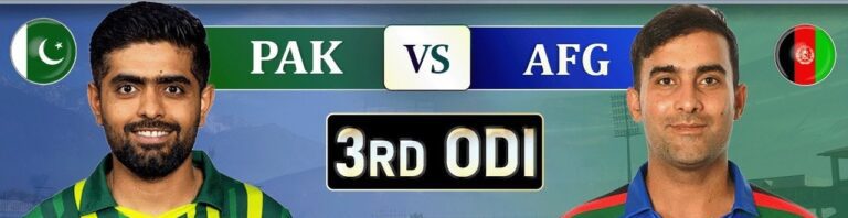 2023 Pakistan vs Afghanistan-3rd ODI: Pakistan Sweep Series