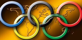 Olympics Summer & Winter: Next Editions? Olympic rings on a world map, representing the upcoming Summer and Winter Games.